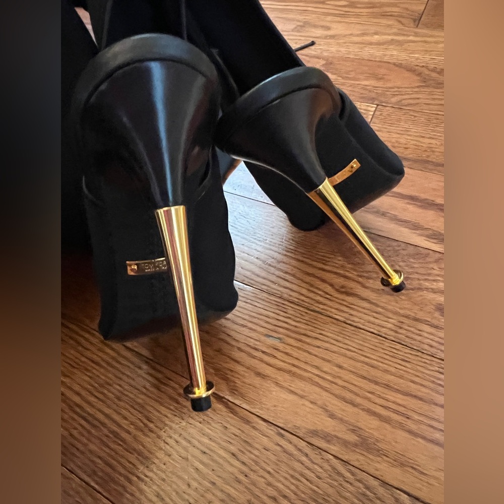 TOM FORD Canvas Over The Knee Boots Sz 38 US 7 - Picture 15 of 16